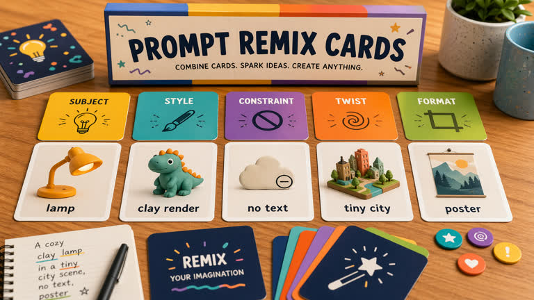 Use case: productivity-visual。主题：游戏化设计、生产力视觉、提示词玩法、字体与排版、世界观设定。