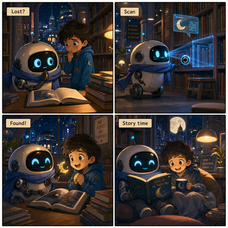 Use case: illustration-story。主题：插画故事、光线与天气、写实图像、故事叙事、UI 界面。