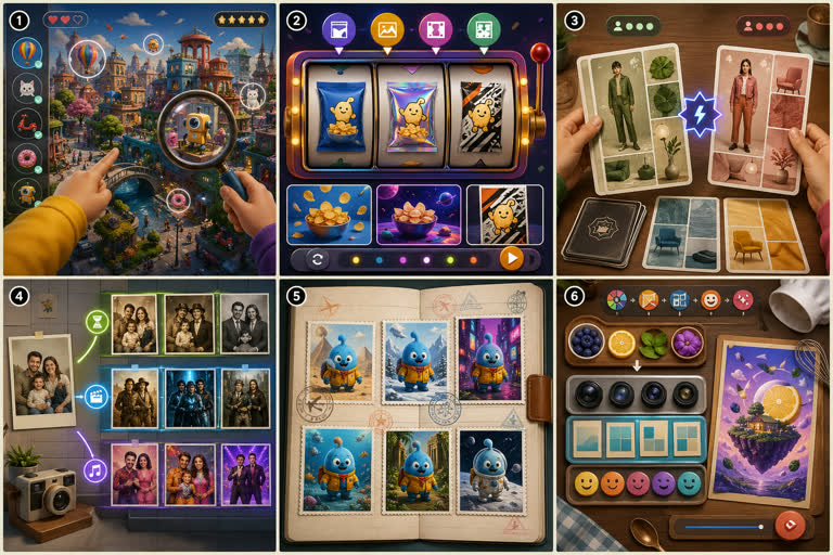 Second single high-quality 2K landscape concept board showing six derivative game-。GPT Image 2 示例。