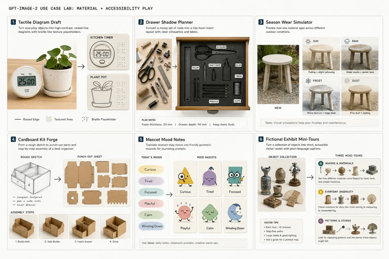 Use Case Lab: Material and Accessibility Play. GPT Image 2 example.