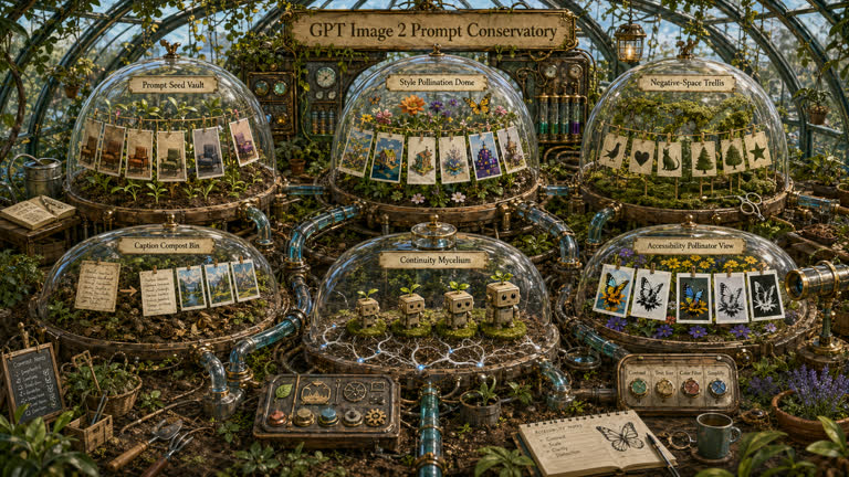 Use Case Conservatory: Prompt Ecosystems. GPT Image 2 example.