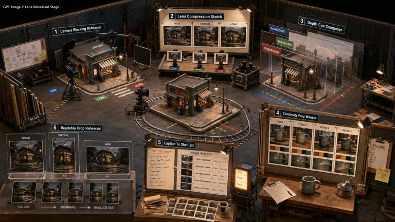 Use Case Stage: Lens Rehearsals。GPT Image 2 示例。