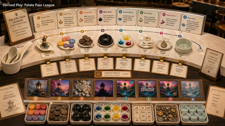 Derived Play: Palate Pass League. GPT Image 2 example.