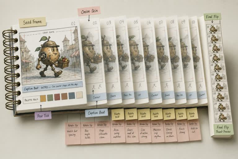 Use Case Flipbook: Continuity Animator. GPT Image 2 example.