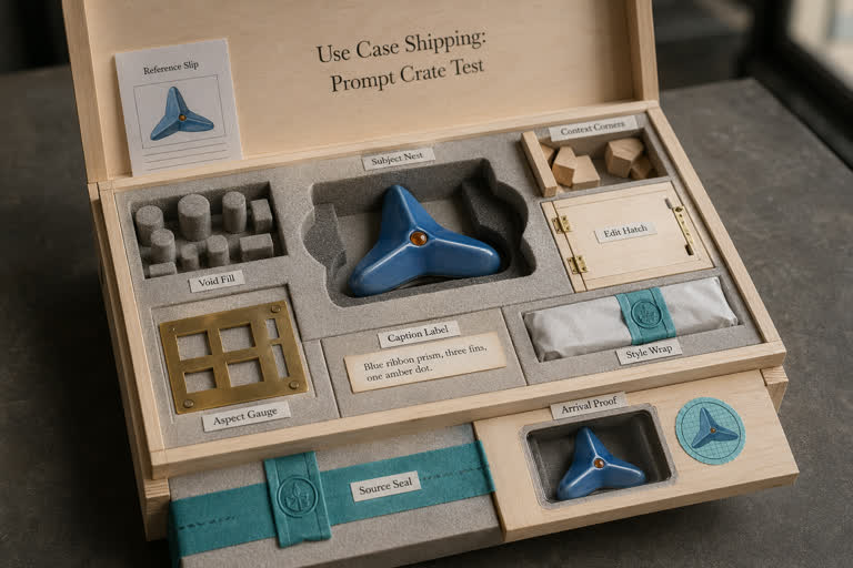 Use Case Shipping: Prompt Crate Test。GPT Image 2 示例。