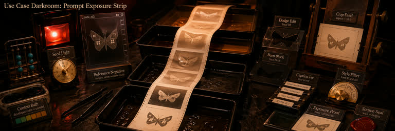 Use Case Darkroom: Prompt Exposure Strip. GPT Image 2 example.