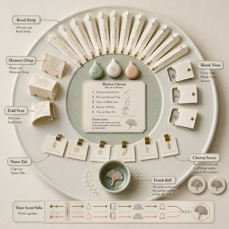 Derived Play: Blotter Chorus. GPT Image 2 example.