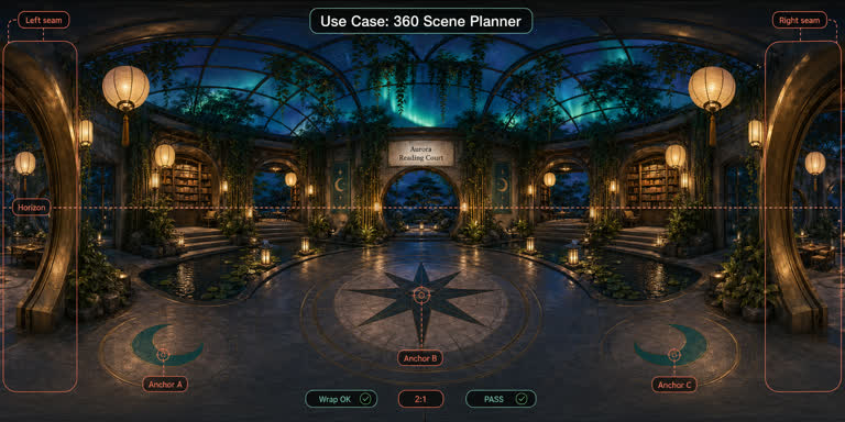 Use Case: 360 Scene Planner. GPT Image 2 example.