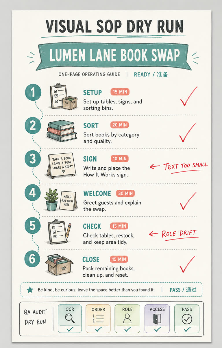 Use Case: Visual SOP Dry Run. GPT Image 2 example.