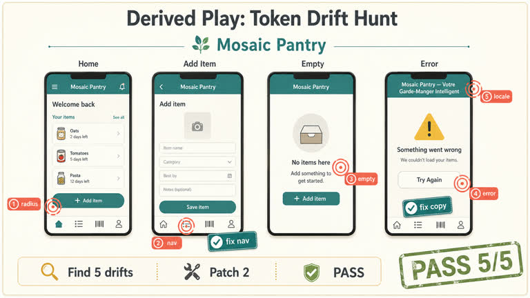 Derived Play: Token Drift Hunt。GPT Image 2 示例。