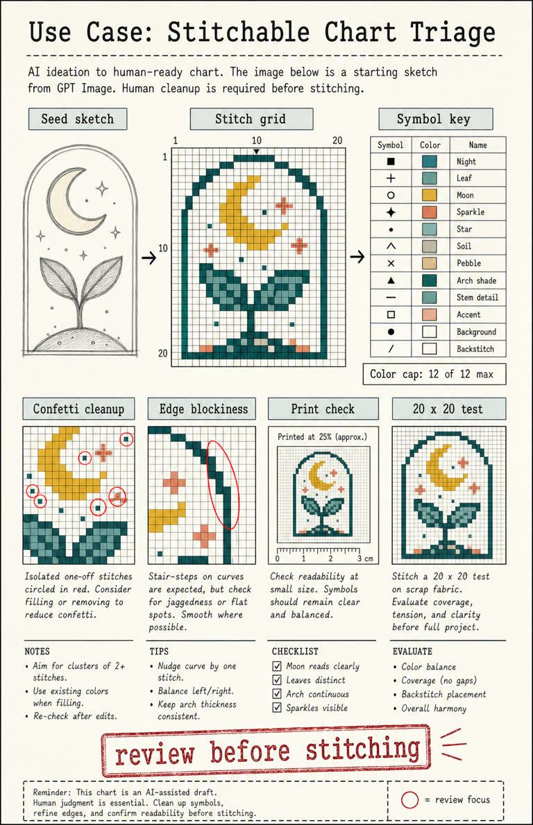 Use Case: Stitchable Chart Triage. GPT Image 2 example.