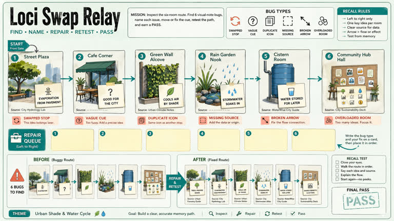 Derived Play: Loci Swap Relay. GPT Image 2 example.
