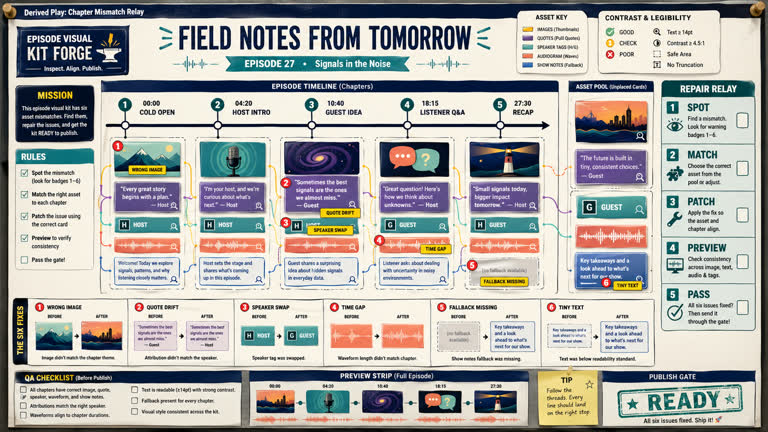 Derived Play: Chapter Mismatch Relay。GPT Image 2 示例。